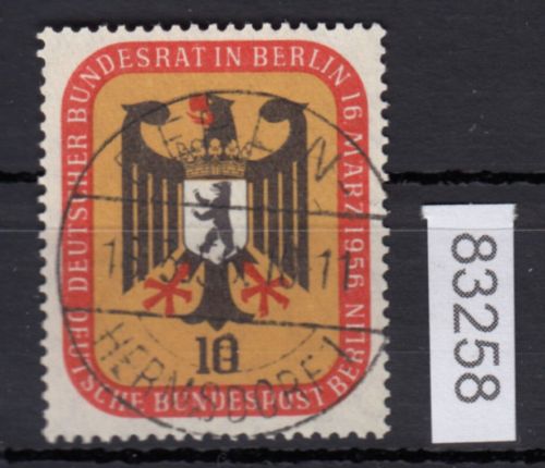 Berlin 1956, Mich.-Nr.: 136 LUXUS Vollstempel Ersttag Berlin-Hermannsdorf