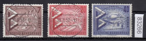 Berlin 1957, Mich.-Nr.: 160-62 LUXUS Voll-Stempel  Berlin Charlottenburg