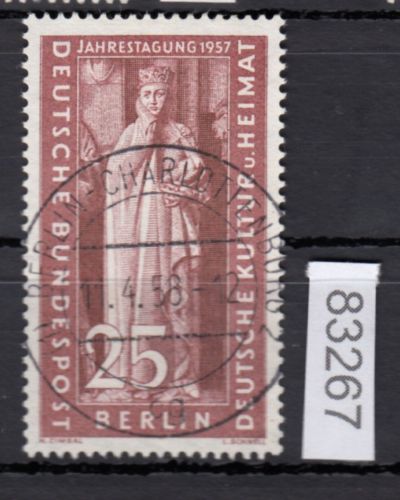 Berlin 1957, Mich.-Nr.: 173 LUXUS Vollstempel Berlin-Charlottenburg