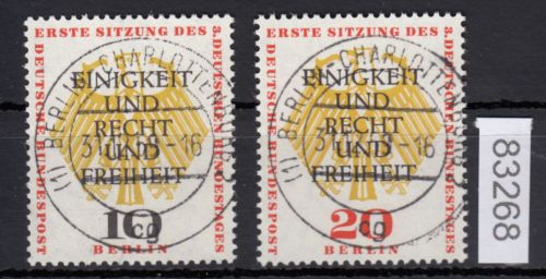 Berlin 1957, Mich.-Nr.: 174-75 LUXUS Vollstempel  Berlin Charlottenburg