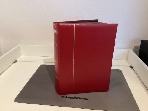 Briefmarkenalbum Einsteckalben DIN A4 60 Seiten schwarz   gebraucht