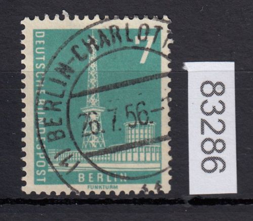 Berlin 1956, Mich.-Nr.: 135 LUXUS Vollstempel Berlin-Charlottenburg