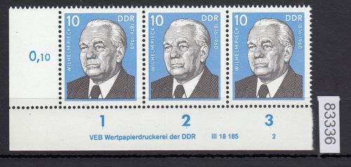 DDR 1975, Mich.-Nr.: 2106  ** DV FNr.  2   Eckrand  Druckvermerk