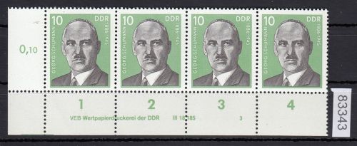 DDR 1976, Mich.-Nr.: 2108  ** DV FNr. 3   Eckrand  Druckvermerk