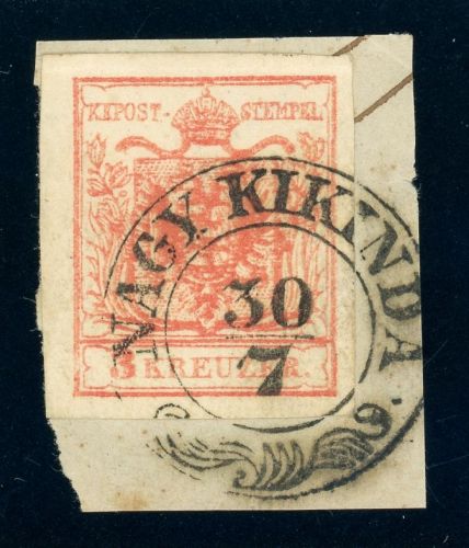 Österreich 3Y Briefstück Maschinenpapier