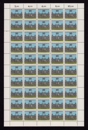Bund 1964, Mich.-Nr.: 421 ** FN 1  Bogen Komplett   Formnummer
