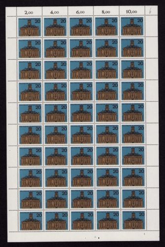 Bund 1964, Mich.-Nr.: 427 ** FN 1  Bogen Komplett   Formnummer