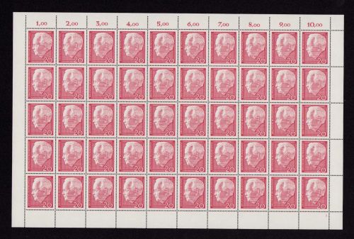 Bund 1964, Mich.-Nr.: 429 ** FN 1  Bogen Komplett   Formnummer