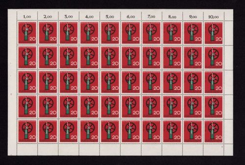 Bund 1964, Mich.-Nr.: 442 ** FN 1  Bogen Komplett   Formnummer