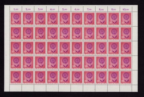 Bund 1964, Mich.-Nr.: 446 ** FN 1  Bogen Komplett   Formnummer