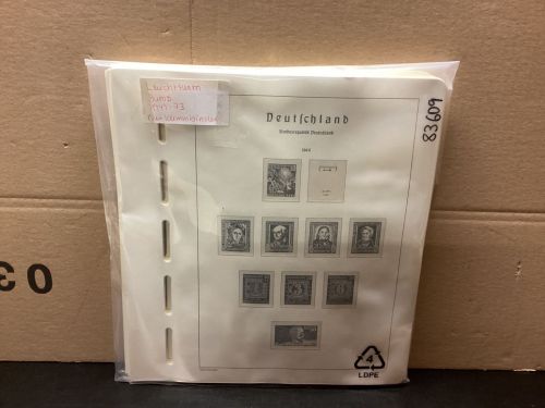 Leuchtturm Bund 1949-73 Vordruck Klemmbinder  Alte Beschriftung gebraucht