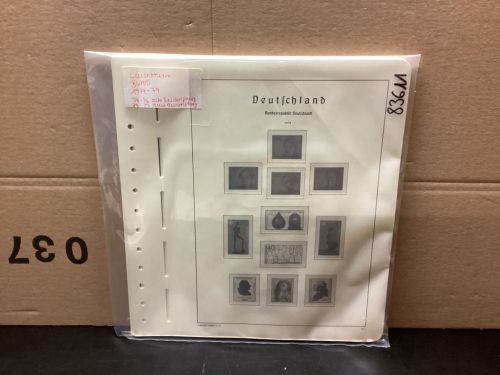 Leuchtturm Bund 1974-79 Vordrucke mit Klemmtaschen gebraucht