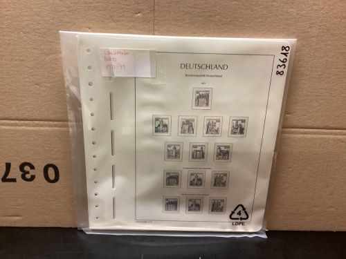Leuchtturm BUND 1977-79 Vordrucke mit Klemmtaschen gebraucht