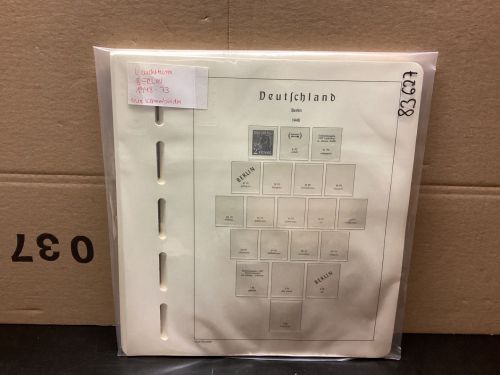 Leuchtturm Berlin 1948-73 Vordrucke  Klemmbinder   Alte Beschriftung  gebraucht