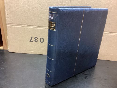 Leuchtturm Ringbinder ( 13 Ringe ) blau wattiert gebraucht