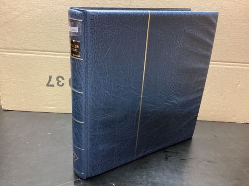 Leuchtturm Ringbinder ( 13 Ringe ) blau wattiert gebraucht