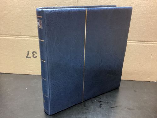 Leuchtturm Ringbinder ( 13 Ringe ) blau wattiert gebraucht