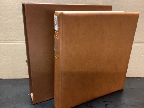 Lindner Ringbinder + Kassette  gebraucht leer braun