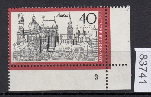 Bund 1973, Mich.-Nr.: 788 ** FN 3 Eckrand FN 3   Zähnung  X