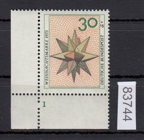 Bund 1973, Mich.-Nr.: 790 ** FN 1  Eckrand   WFZ (Wohlfahrtzähnung)