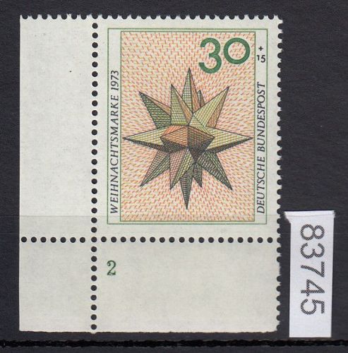Bund 1973, Mich.-Nr.: 790 ** FN 2  Eckrand   WFZ (Wohlfahrtzähnung)