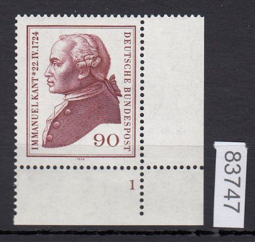 Bund 1973, Mich.-Nr.: 806 b ** FN 3 Eckrand FN 1   Zähnung  An    Neue Florenszenz