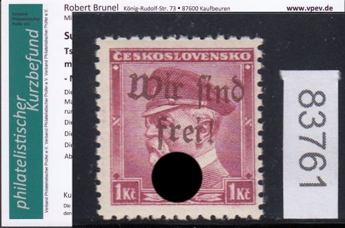 Sudetenland Maffersdorf, Mi.-Nr.   24  **  geprüft   Befund