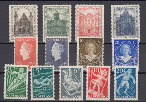 Niederlande 1948, Mich.-Nr.: 503-515 **  Komplett   Michel 19,00