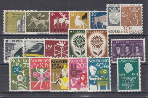Niederlande 1964, Mich.-Nr.: 817-835 **  Komplett