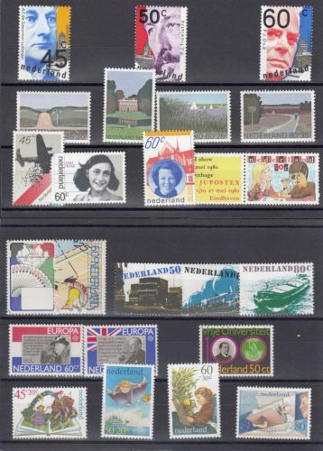 Niederlande 1980, Mich.-Nr.: 1151-1174 **  Komplett  ohne 1162/Block