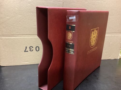 Lindner Ringbinder + Kassette  gebraucht leer rot