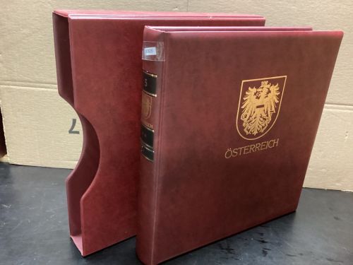 Lindner Ringbinder + Kassette  gebraucht leer rot