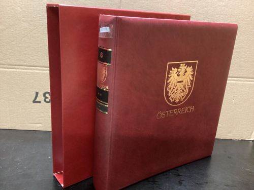 Lindner Ringbinder + Kassette  gebraucht leer rot