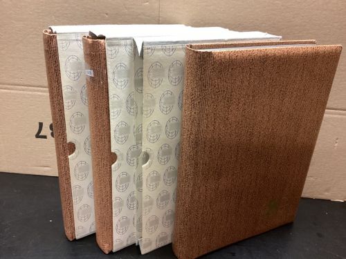 Einsteckalben  Briefmarkenalben 3 Stück schwarz  gebraucht