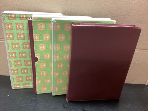 Einsteckalben  Briefmarkenalben 3 Stück schwarz  gebraucht