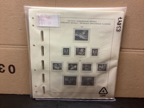 Schaubek DDR  1949-1959 Vordrucke  gebraucht