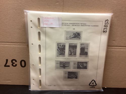 Schaubek DDR  1980-1984 Vordrucke  gebraucht