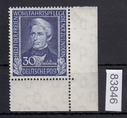 Bund 1949, Mich.-Nr.: 120 ** Eckrand