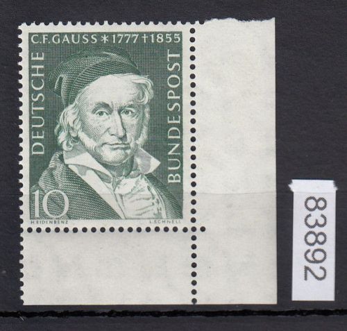 Bund 1955, Mich.-Nr.: 204 ** Eckrand