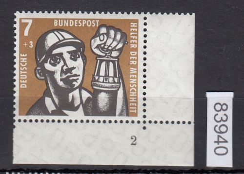 Bund 1957, Mich.-Nr.: 270 ** FN 2 Eckrand   Formnummer