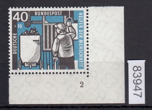 Bund 1957, Mich.-Nr.: 273 ** FN 2 Eckrand    Formnummer