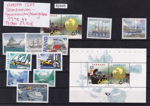 CEPT Skandinavien Gemeins.-ausgaben 1998, Mich.-Nr.: ** komplett