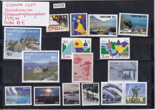 CEPT Skandinavien Gemeins.-ausgaben 1993, Mich.-Nr.: ** komplett