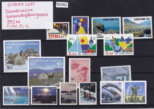 CEPT Skandinavien Gemeins.-ausgaben 1993, Mich.-Nr.: ** komplett