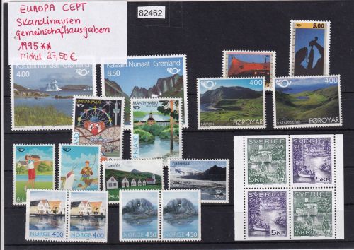 CEPT Skandinavien Gemeins.-ausgaben 1995, Mich.-Nr.: ** komplett
