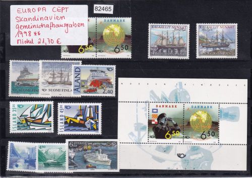 CEPT Skandinavien Gemeins.-ausgaben 1998, Mich.-Nr.: ** komplett