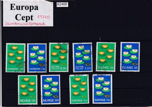 CEPT Skandinavien Gemeins.-ausgaben 1977 gestempelt komplett