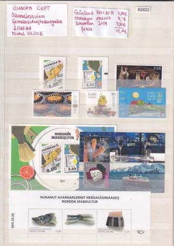 CEPT Skandinavien Gemeins.-ausgagen 2016, Mich.-Nr.: **