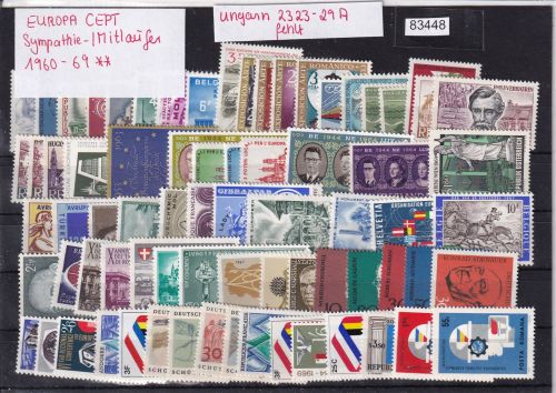 CEPT Mitläufer 1960-69, Mich.-Nr.: ** komplett   ohne Ungarn 2323-29