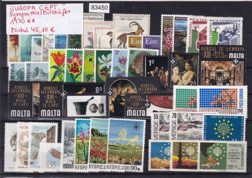 CEPT Mitläufer 1970, Mich.-Nr.: ** komplett